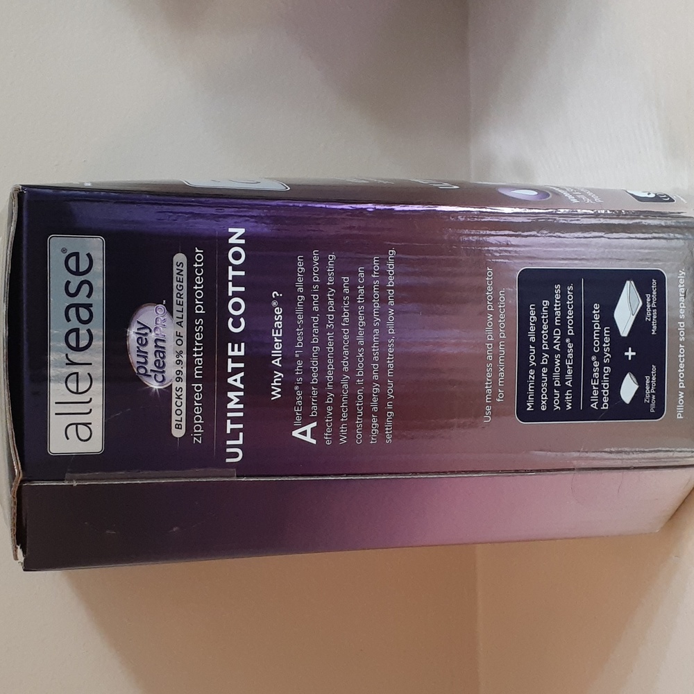 NIB Allerease zippered mattress protector size Full - Picture 3 of 7